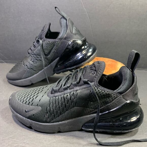 Nike Shoes - Nike Womens Air Max 270 Triple Black Running Walking Sneakers Shoe Size 7.5
